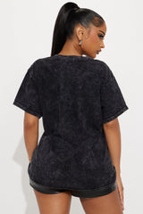 Whitney Houston Shooting Star Oversized Tee - Black