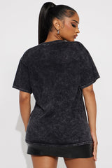 Sexyy Red Chains Washed Oversized Tee - Black