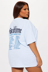 Sublime Tour Washed Oversized Tee - Light Blue