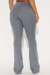 Von Dutch Rhinestone Washed Flared Pant - Charcoal/combo