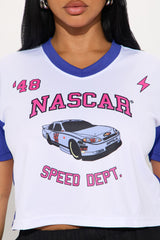 Nascar Striped Jersey Tee - White/combo