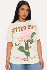 Better Days Butterfly Tee - Natural