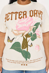 Better Days Butterfly Tee - Natural