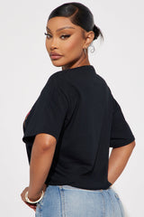 Budweiser King Of Beers Cropped Tee - Black