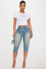 Wifey To Be Rhinestone Baby Tee - White