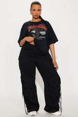 Budweiser King Of Beers Cropped Tee - Black