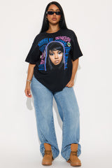 Left Eye Rejoice Oversized Tee - Black