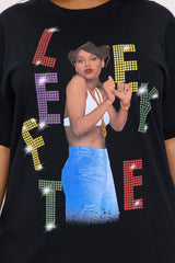 Left Eye Block Party Oversized Tee - Black
