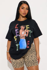 Left Eye Block Party Oversized Tee - Black