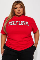 We Need More Self Love Tee - Red