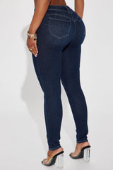 Look At My Curves Booty Lifter Skinny Jean - Dark Wash