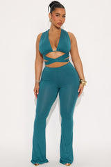 Tied Intentions Pant Set - Jade