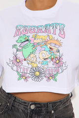 Rugrats Cropped Tee  - White