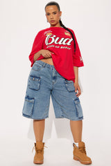 Budweiser King Of Beers Oversized Tee - Red