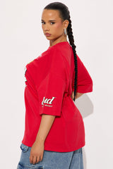 Budweiser King Of Beers Oversized Tee - Red
