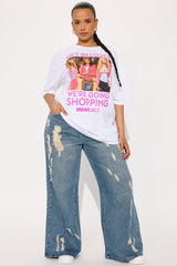 Mean Girls Get In Loser Oversized Tee - White