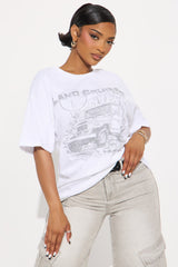 Land Cruiser 4 Wheel Drive Oversized Tee - White