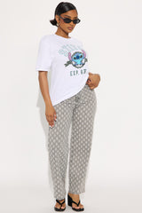 Stitch 626 Oversized Tee - White