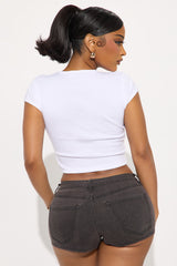 Gay Icon Baby Tee - White