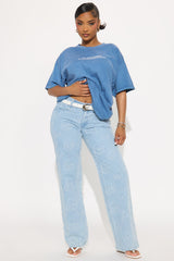 Are You F-In Kidding Me Washed Tee - Navy