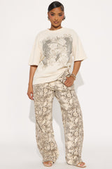 Thorned Wings Washed Tee - Off White
