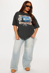 Van Gogh Starry Night Washed Tee - Black Wash