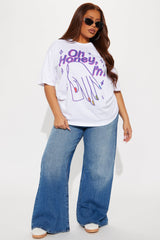 Oh Honey I'm Gay Tee - White