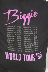 Biggie World Tour Washed Oversized Tee - Black