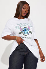 Stitch 626 Oversized Tee - White