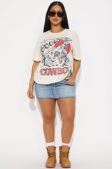 Coors Cowboy Desert Oversized Tee - Cream