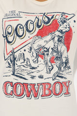 Coors Cowboy Desert Oversized Tee - Cream