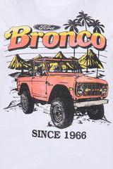Bronco Island Oversized Tee - White