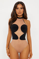 Midnight Mirage Bodysuit Pant Set - Black