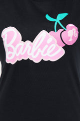 Barbie Cherry Oversized Tee - Black