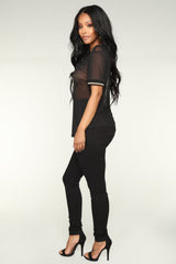 Luxe Ultra High Waist Skinny Jeans - Black