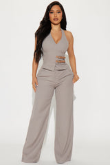 Brielle Pant Set - Grey