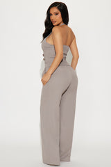 Brielle Pant Set - Grey
