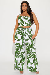 Secret Obsession Pant Set - Green/combo