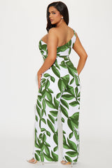 Secret Obsession Pant Set - Green/combo