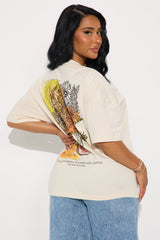 Van Gogh Sunflower Vase Washed Tee - Off White