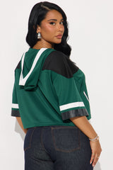 London Time Lace Up Jersey Hoodie - Hunter Green