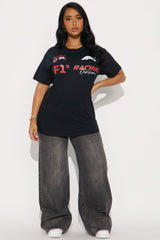 Formula 1 We Race Oversized Tee - Black