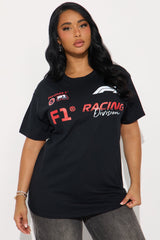 Formula 1 We Race Oversized Tee - Black
