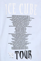 Ice Cube Tour Washed Oversized Tee - Light Blue