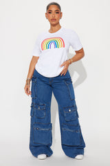 No Rain No Rainbow Pride Tee - White