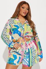 Katrina Tropical Short Set - Multi Color