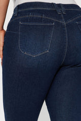 Look At My Curves Booty Lifter Skinny Jean - Dark Wash