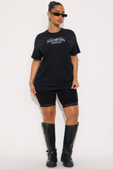 Boundless Butterfly Oversized Tee - Black