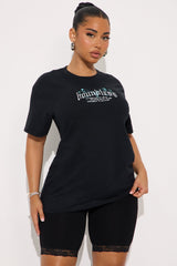 Boundless Butterfly Oversized Tee - Black