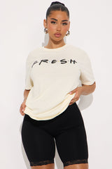 Fresh Oversized Tee  - Off White